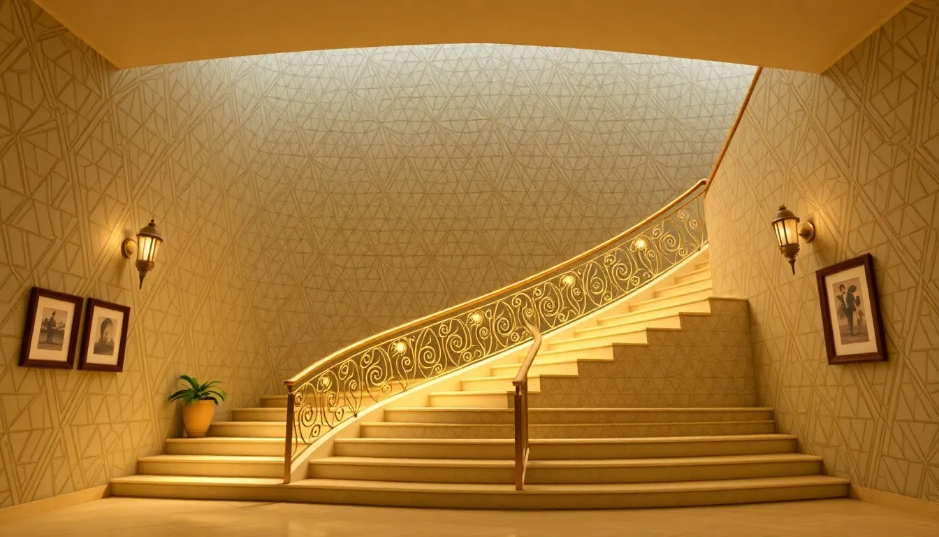 Nuevo diseño de barandilla de escaleras en proyecto de invitado