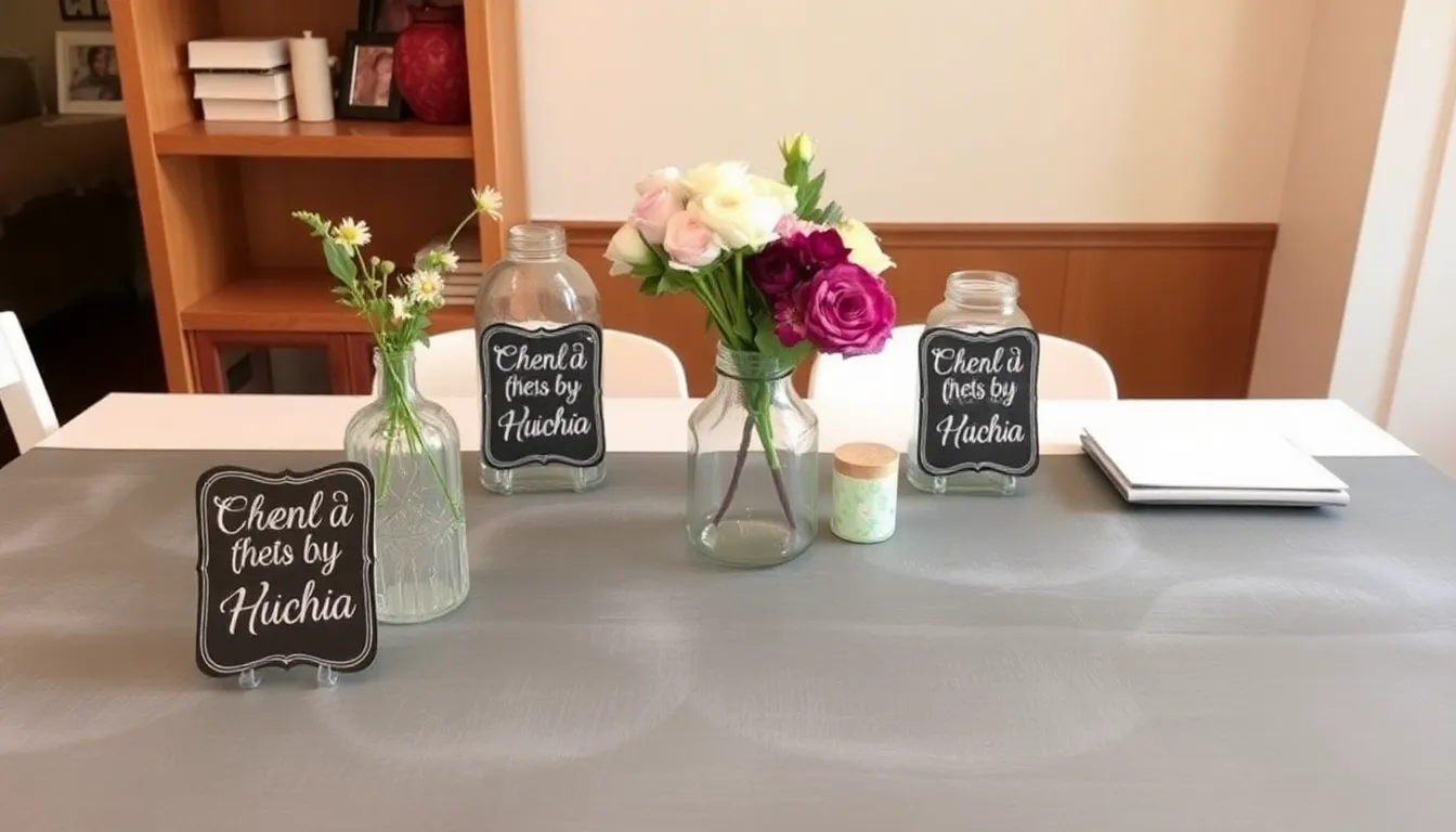 Tablero de mensajes Chalk it up proyecto para invitados