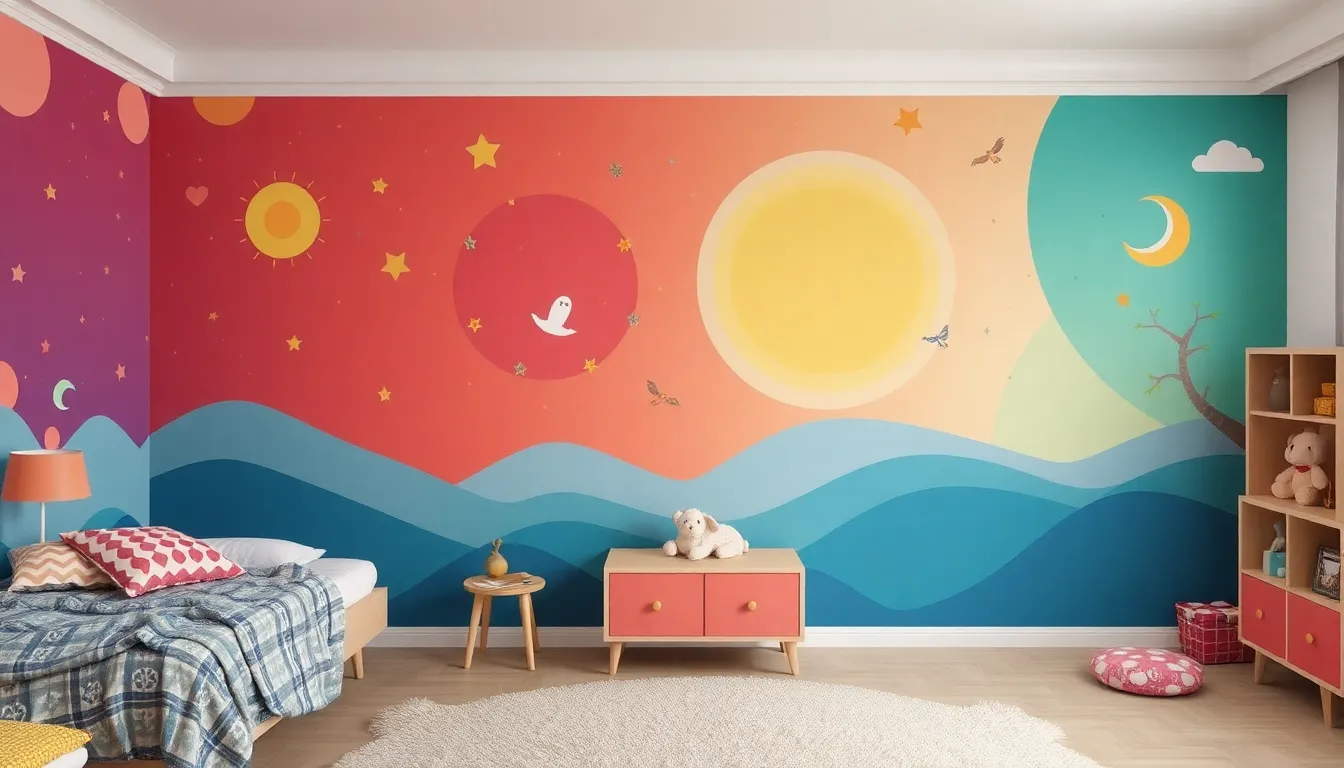 Murales para habitaciones infantiles de invitados
