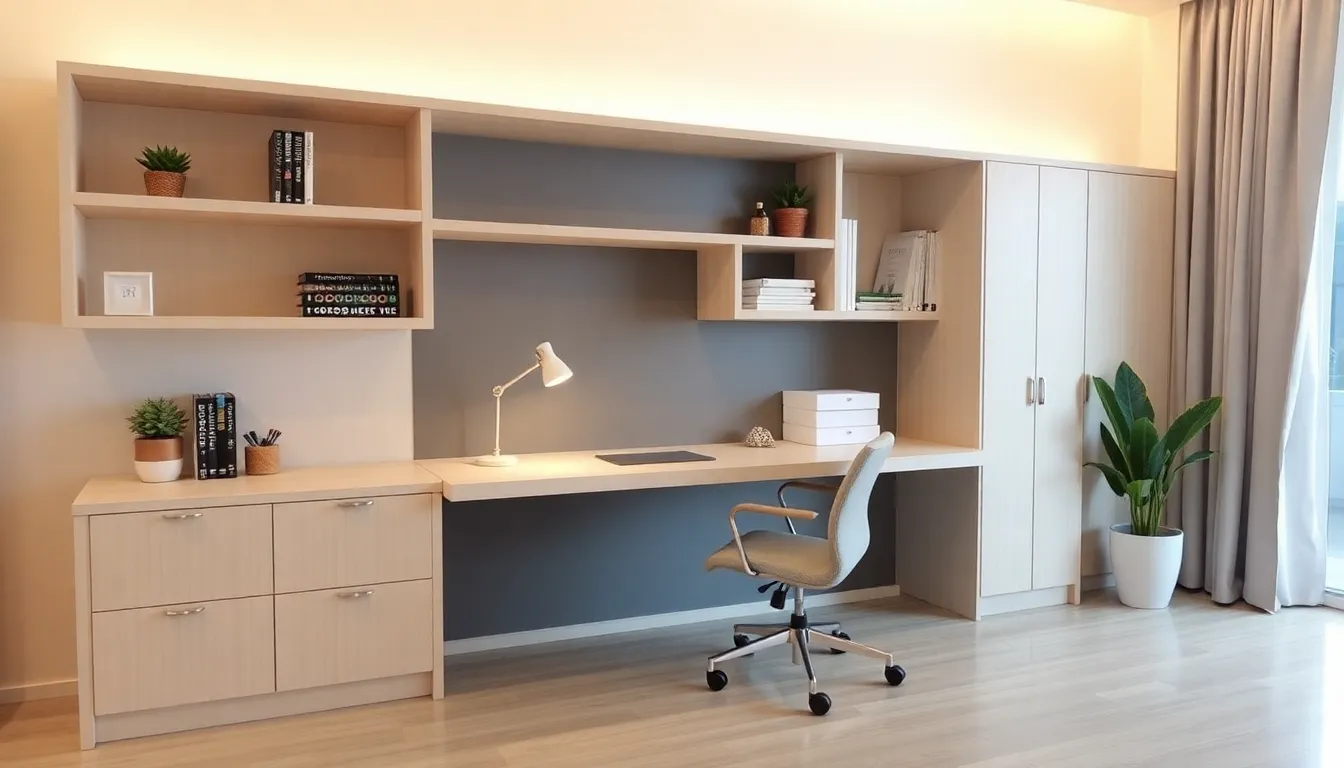 Transformación de escritorio y silla