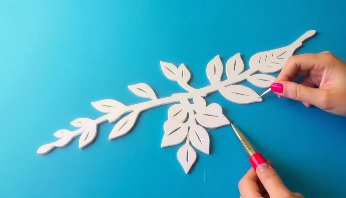 Tutorial de arte en silueta de ramas personalizadas